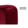 Pouffe Gift Decor Maroon polystyrene Velvet (4 Units)