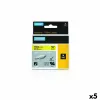Laminated Tape for Labelling Machines Dymo 19 mm x 1,5 m Black Yellow (5 Units)