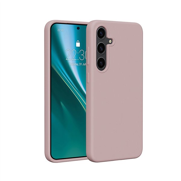 Etteri Silikona maciņš priekš Samsung Galaxy S25 Plus gaiši rozā