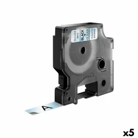 Laminoitu teippi tarrakoneelle Dymo D1 45010 12 mm LabelManager™ Läpinäkyvä Musta (5 osaa)