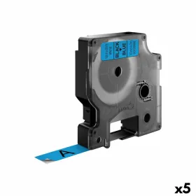 Laminoitu teippi tarrakoneelle Dymo D1 45016 12 mm LabelManager™ Sininen Musta (5 osaa)