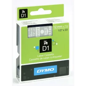 Laminoitu teippi tarrakoneelle Dymo D1 45020 12 mm LabelManager™ Valkoinen Läpinäkyvä (5 osaa)