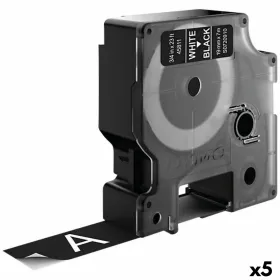 Laminoitu teippi tarrakoneelle Dymo D1 45811 LabelManager™ Valkoinen Musta (5 osaa)