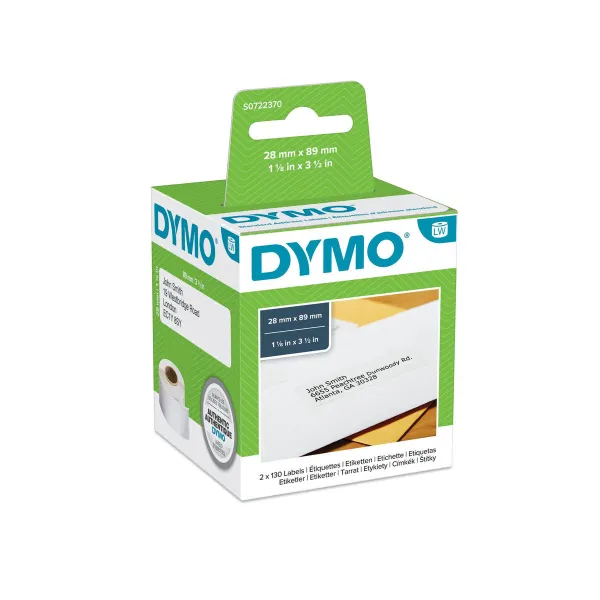Etiketės spausdinimui Dymo 99010 28 x 89 mm LabelWriter™ Balta Juoda (6 vnt.)