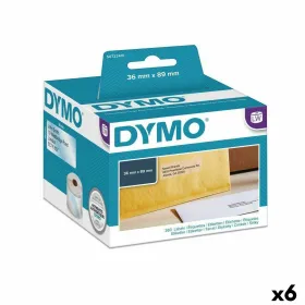 Tulostintarrat Dymo 89 x 36 mm LabelWriter™ Läpinäkyvä (6 osaa)
