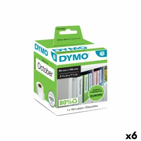 Tulostintarrat Dymo 99019 59 x 190 mm LabelWriter™ Valkoinen Musta (6 osaa)