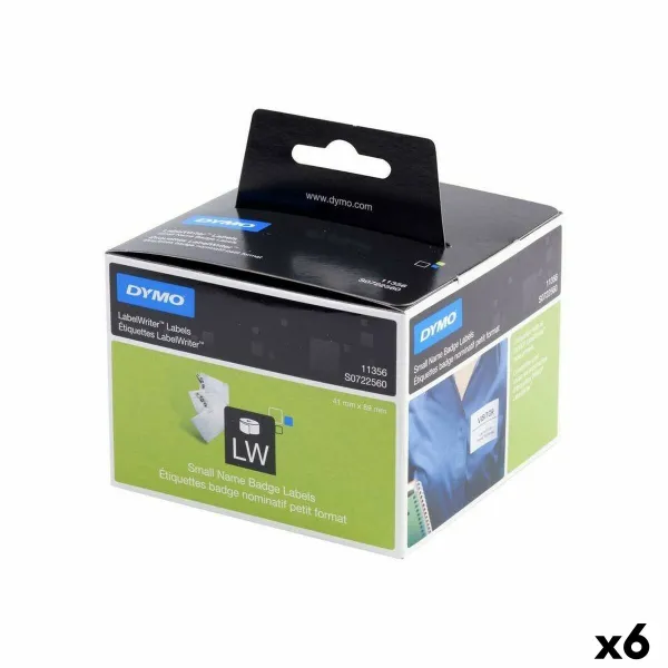 Etiketės spausdinimui Dymo LW11356 89 x 41 mm Balta (6 vnt.)