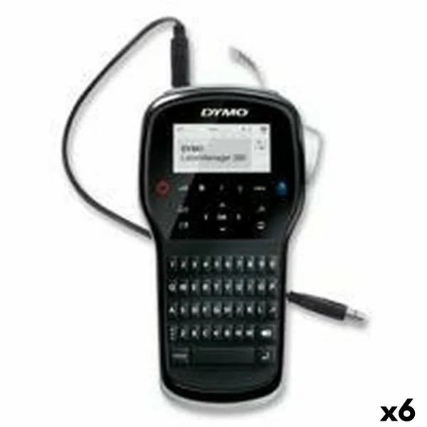 Elektrinis ženklinimo aparatas Dymo Labelmanager LM280 1,2 mm QWERTY Juoda (6 vnt.)