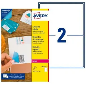 Tulostintarrat Avery L4611 Valkoinen 25 Levyt 199,6 x 143,5 mm (5 osaa)