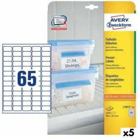 Tulostintarrat Avery L7971 Valkoinen 25 Levyt 38,1 x 21,1 mm (5 osaa)