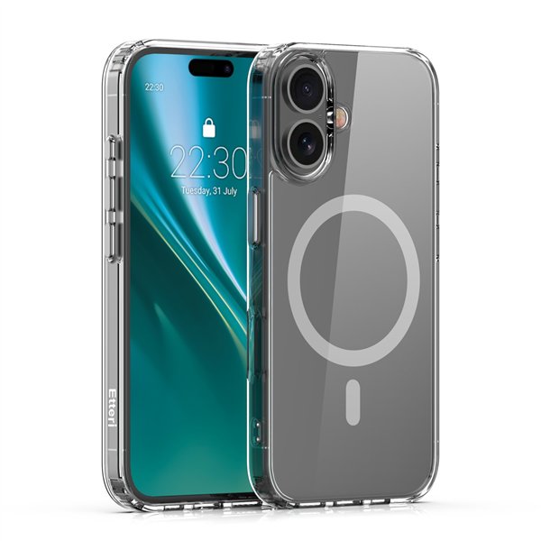 Etteri Color Mag case for iPhone 16 6,1" grey