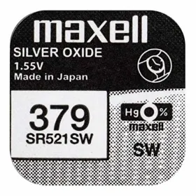 Nööpelement Maxell SR521SW 379 1,55 V Leeliseline Nööppatarei