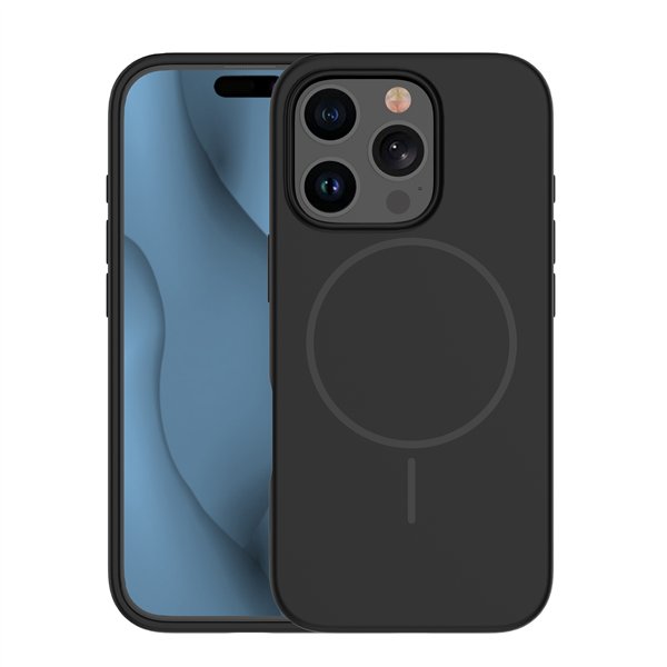 Silicone Thin Mag case for iPhone 12 / 12 Pro 6,1&quot black