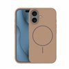 Silicone Thin Mag case for iPhone 16 Plus 6,7&quot brown