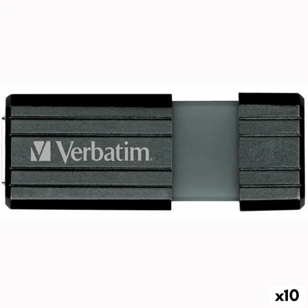 USB atmintukas Verbatim Store'n'Go PinStripe Juoda 16 GB