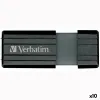 USB atmintukas Verbatim Store'n'Go PinStripe Juoda 16 GB