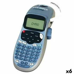 Electric Label Maker Dymo LetraTag LT-100H Blue Grey (6 Units)