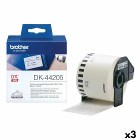 Tulostintarrat Brother DK-44205 62 mm x 30,48 m Musta/valkoinen (3 osaa)
