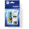 Картридж с оригинальными чернилами Brother LC421XL Черный/Голубой/Розовый/Желтый (4 штук)