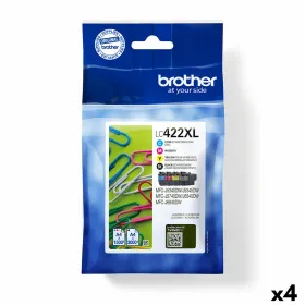 Alkunperäinen mustepatruuna Brother LC422XL Musta/Cyanin sininen/Magentan punainen/Keltainen (4 osaa)
