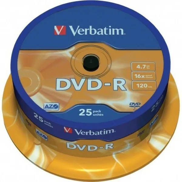 DVD-R Verbatim 4,7 GB 16x (8 vnt.)