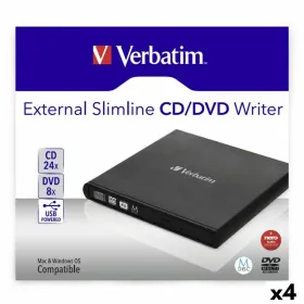 Išorinis diktofonas Verbatim Slimline CD/DVD Juoda