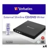 Išorinis diktofonas Verbatim Slimline CD/DVD Juoda