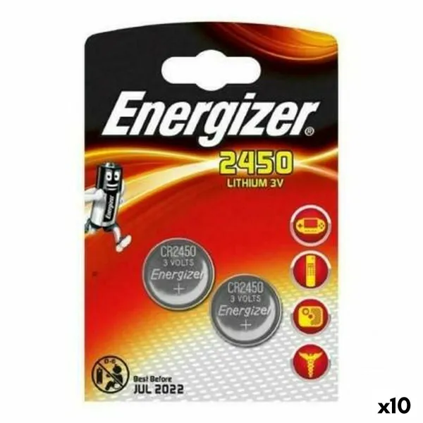 Diskinės ličio baterijos Energizer 3 V CR2450 (10 vnt.)