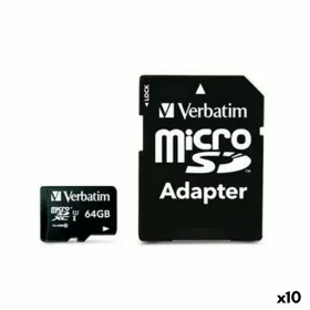 Micro-SD-Muistikortti Adapterilla Verbatim 64 GB (10 osaa)