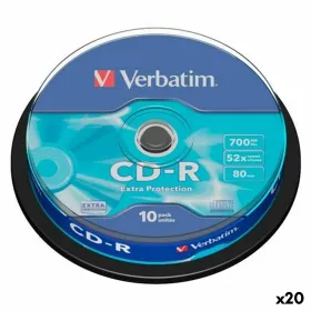 CD-R Verbatim EXTRA PROTECTION 700 MB 52x 10 Tükid, osad (20 Ühikut)
