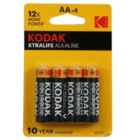 Leelispatareid Kodak LR06 4 Tükid, osad (20 Ühikut)