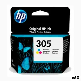 Alkunperäinen mustepatruuna HP Nº 305 Kolmiväri (60 osaa)