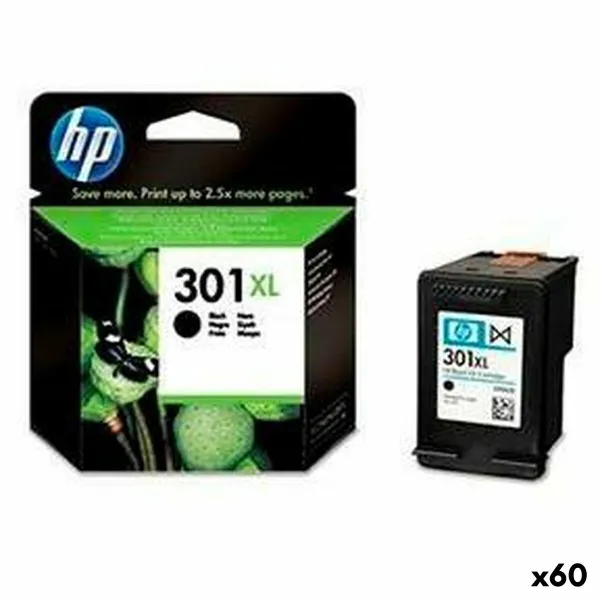 Alkunperäinen mustepatruuna HP Nº301XL Musta (60 osaa)