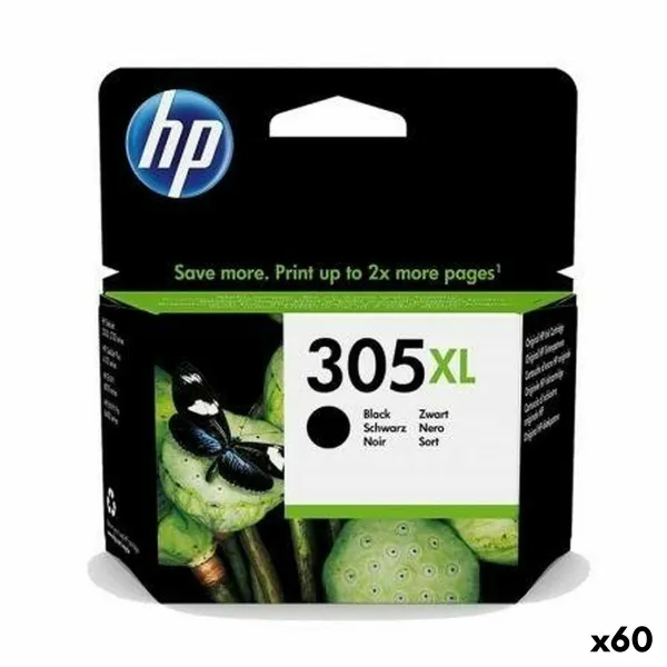 Originaalne Tindikassett HP 305XL Must (60 Ühikut)