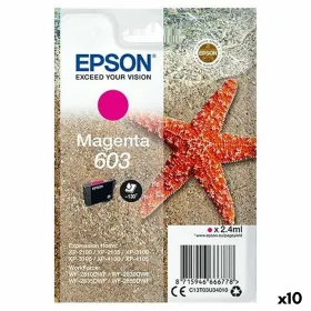 Alkunperäinen mustepatruuna Epson XP-2100, 3100, 4100 / WF-2830DWF, 2850DW - Nº 603 Magenta (10 osaa)