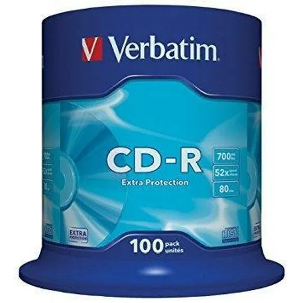 CD-R Verbatim Extra Protection 700 MB 52x 100 Dalys (4 vnt.)