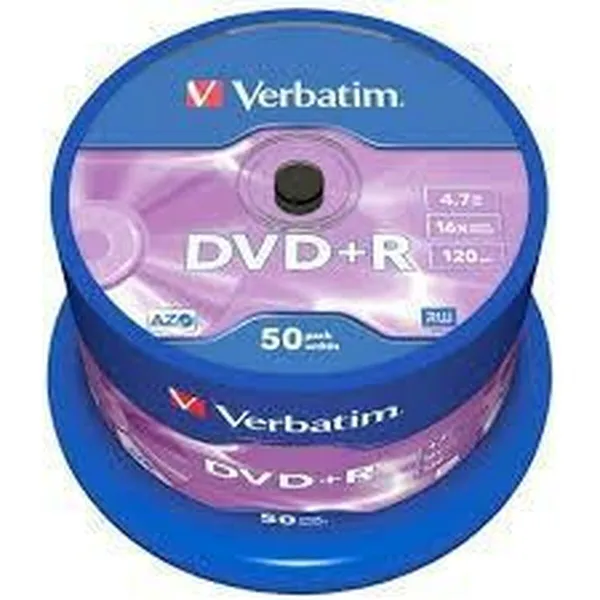 DVD+R Verbatim   4,7 GB 16x 50 Dalys (4 vnt.)
