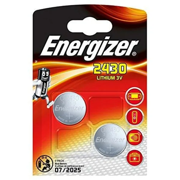 Litija Butuzn Baterijas Energizer 3 V CR2430 (10 gb.)