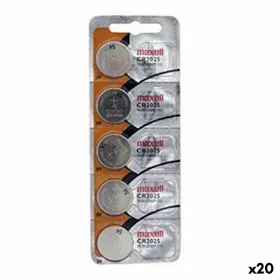 Liitium Nööppatareid Maxell 3 V CR2025 (5 Tükid) (20 Ühikut)