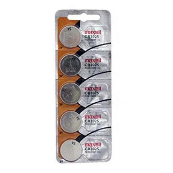 Litija Butuzn Baterijas Maxell 3 V CR2025 (5 Daudzums) (20 gb.)