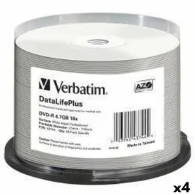 DVD-R Verbatim DATALIFE PLUS 4,7 GB 16x 50 Tükid, osad (4 Ühikut)
