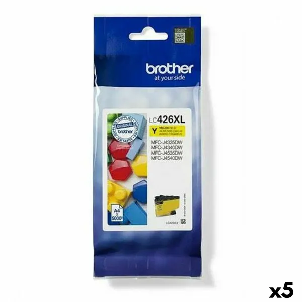 Originaalne Tindikassett Brother MFC-J4340DW J4540DWXL J4540DW Kollane (5 Ühikut)