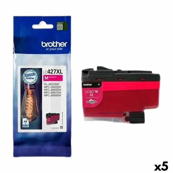 Alkunperäinen mustepatruuna Brother HL-J6010DW, MFCJ5955DW, MFCJ6955DW, MFCJ6957DW, MFCJ6959DW Magenta (5 osaa)