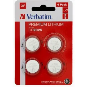 Liitium Nööppatareid Verbatim 3 V CR2025 4 Tükid, osad (20 Ühikut)