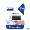 USВ-флешь память Verbatim PINSTRIPE Чёрный 256 GB (10 штук)