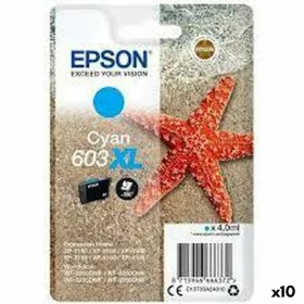 Alkunperäinen mustepatruuna Epson 603 XL Syaani (10 osaa)