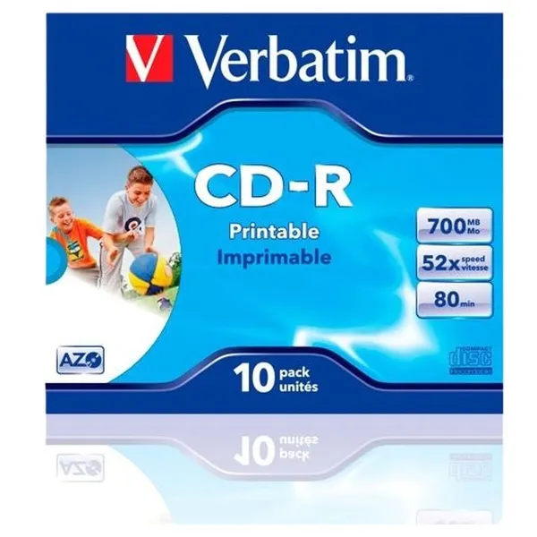CD-R Verbatim CD-R AZO 700 MB 52x 10 Dalys (10 vnt.)