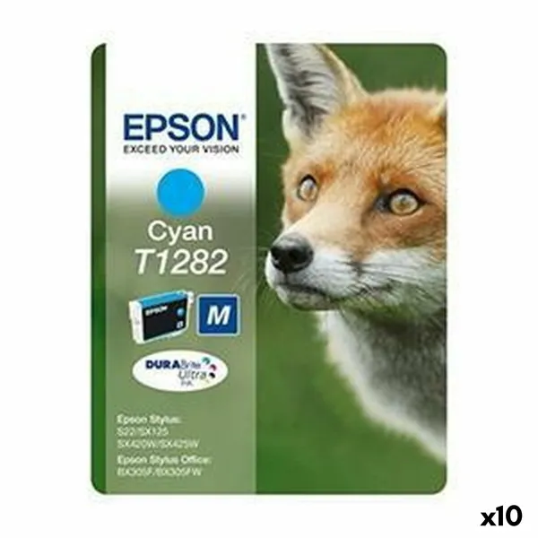 Картридж с оригинальными чернилами Epson STYLUS S22/SX 235W /420W/425W/ OFFICE BX305F Циановый (10 штук)