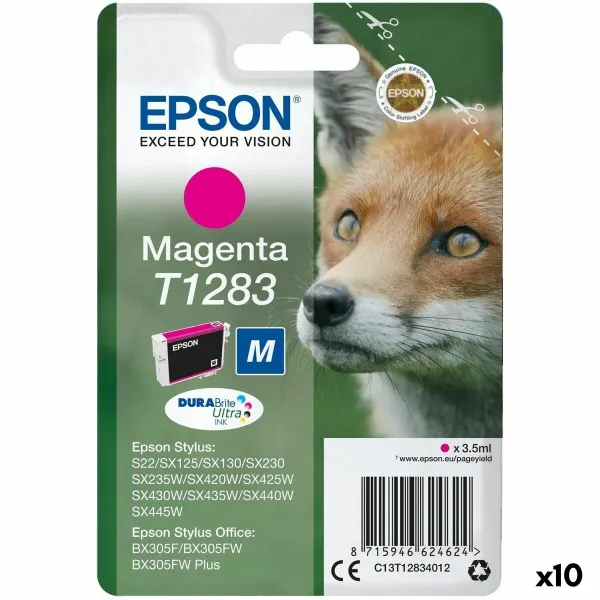 Alkunperäinen mustepatruuna Epson S22/SX 235W /420W/425W/ OFFICE BX305F Magenta (10 osaa)