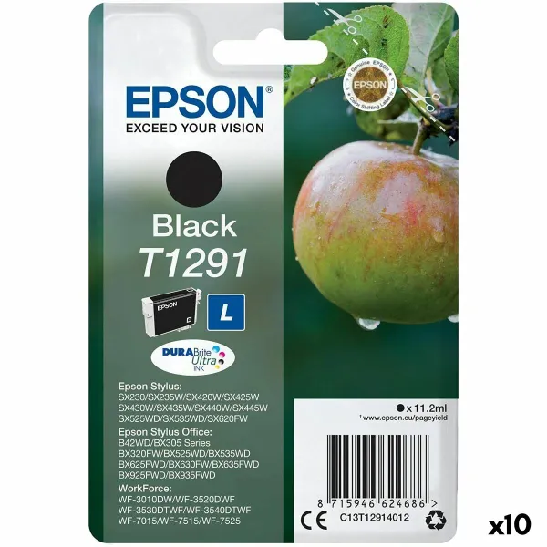 Картридж с оригинальными чернилами Epson SX 235W/420W/425W/BX305F/320FW Чёрный (10 штук)